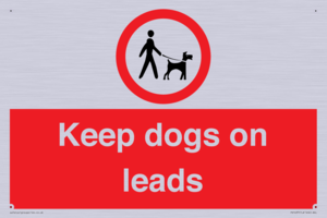 Keep dogs on leads